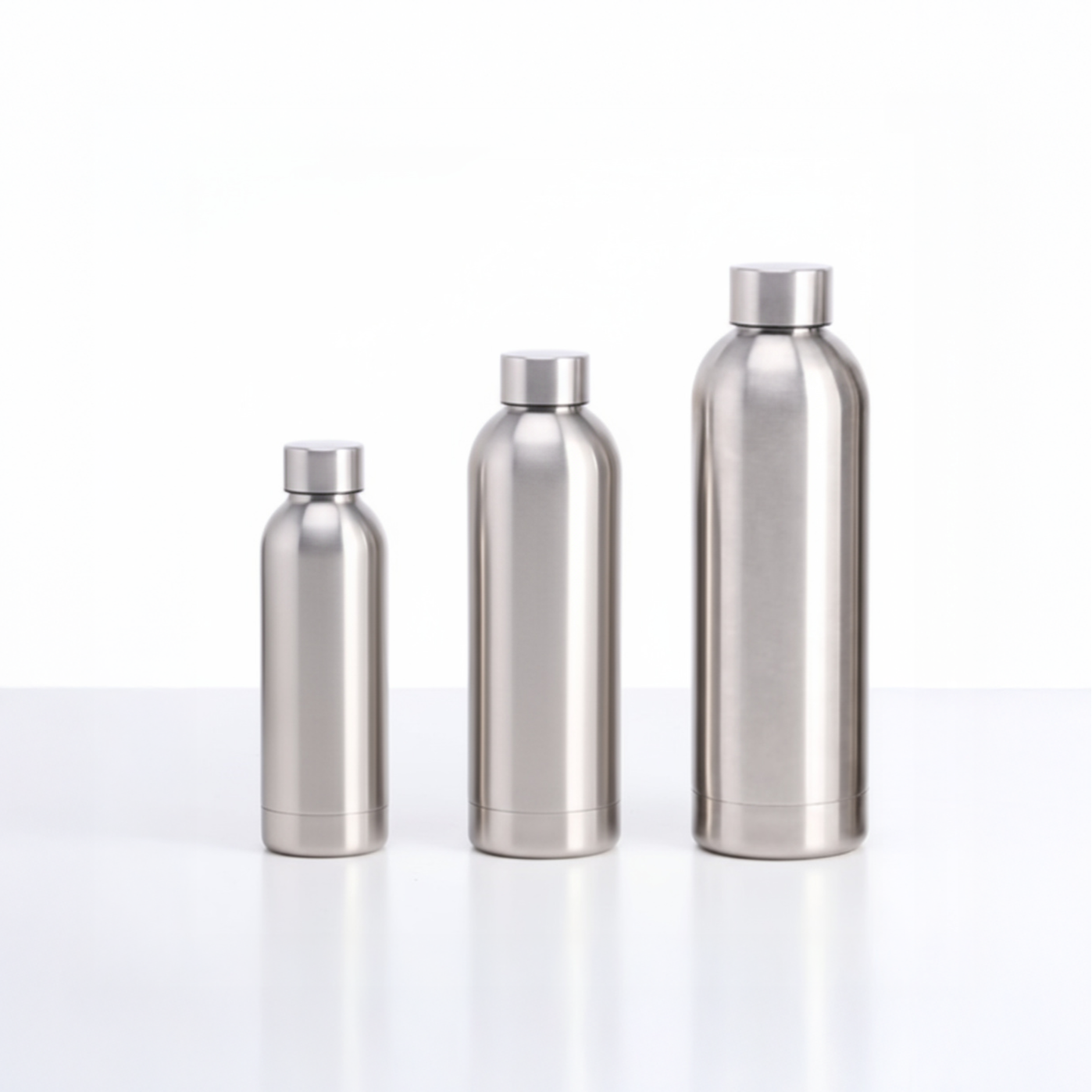 AKUA Classic Bottle - Brushed Silver