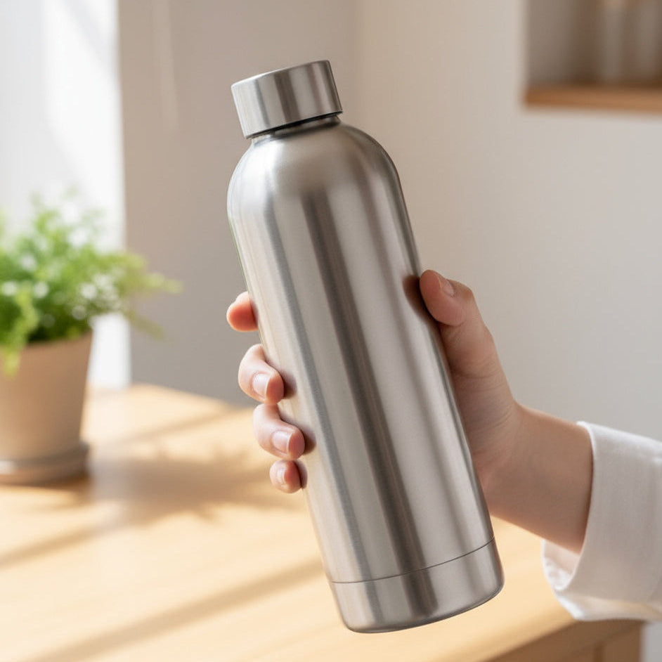 AKUA Classic Bottle - Brushed Silver