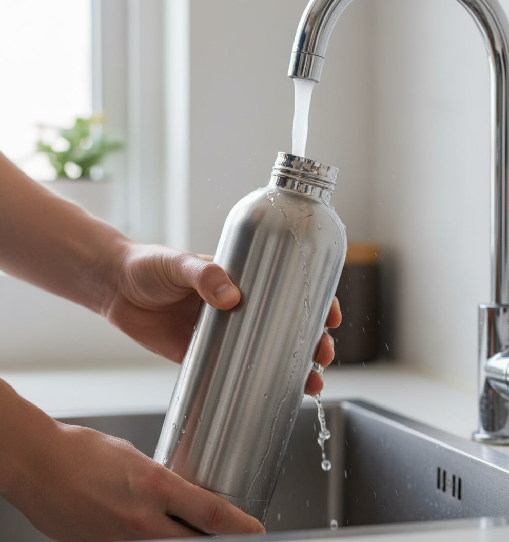 AKUA Classic Bottle - Brushed Silver